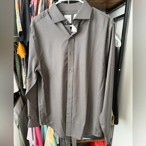 NWT Todd Snyder Dark Brown Merino Shirt 15.5 Medium